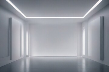 empty white room
