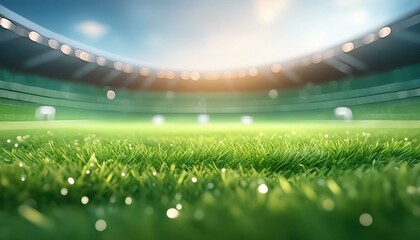 lawn at a football stadium