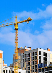 Fototapeta premium Multistage construction site