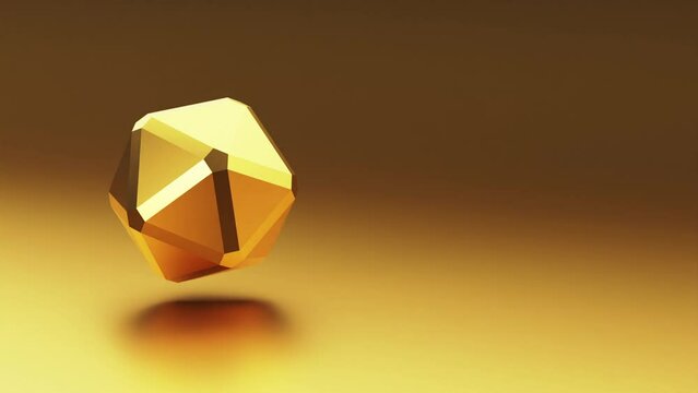 3d low poly abstract metallic geometric shape techno background