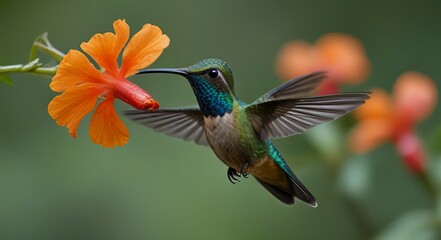 Fototapeta premium hummingbird in flight