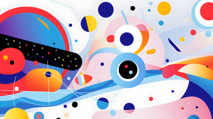 Digital outer space design landscape abstract graphic poster web page PPT background