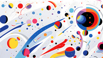 Obraz premium Digital outer space design landscape abstract graphic poster web page PPT background