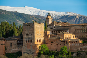 Fototapeta premium Alhambra under snow
