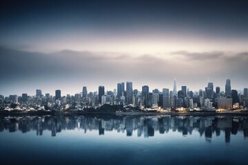 Obraz premium city skyline