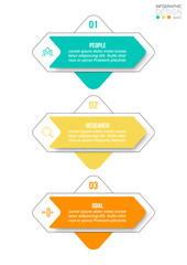 Infographic template business concept with workflow.

