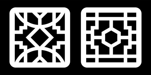 simple geometric pattern for decoration, background, panel, and CNC cutting