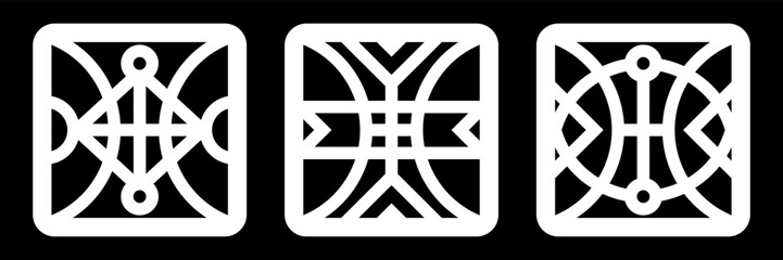 simple geometric pattern for decoration, background, panel, and CNC cutting