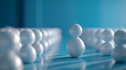 Minimalist Business Leadership: A 3D representation of minimalist leadership qualities