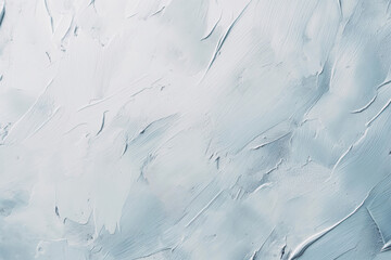 Close up of a white paint texture resembling ice cap or snow on a wall. Generative AI