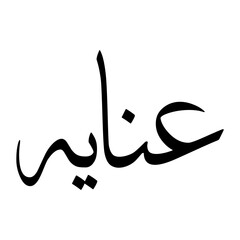 Inaayat Muslim Boy Name Sulus Font Arabic Calligraphy