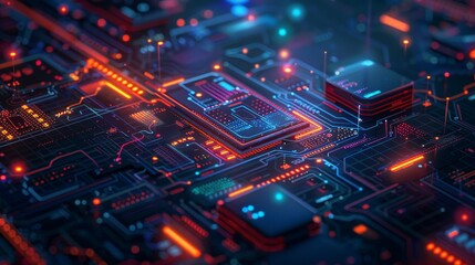 Obraz premium Minimalist Technology Digital Innovation: Visuals of digital innovation in minimalist technology