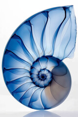 Blue seashell X-Ray