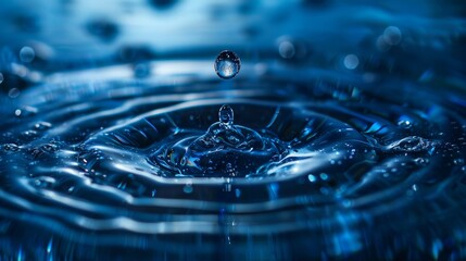 Saving water and world environmental protection concept. Eearth, globe, ecology, nature, planet concepts created by ai