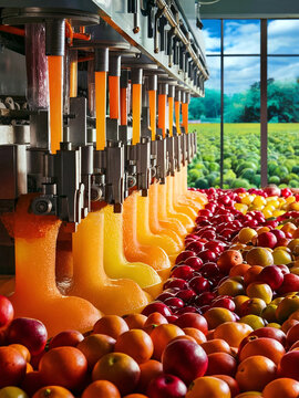 Suco congelado de frutas frescas