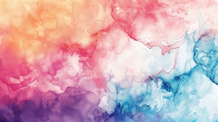 Fototapeta premium High-resolution abstract watercolor background for creative projects. Versatile abstract watercolor painting for design and presentations.