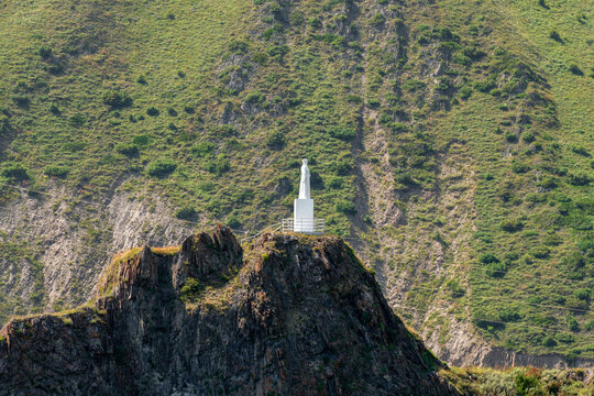 Monument to Zurab Magkaev. the village of Nizhny Zaramag in the Kassar gorge. North Ossetia - Alania. Russia
