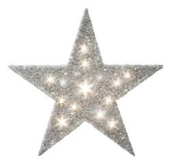Obraz premium PNG Glitter star illuminated celebration decoration.