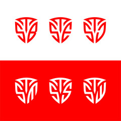 TSB Shield Lettermark Logo Set.