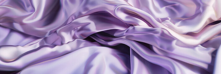 Obraz premium Lavender Silk Fabric Close-Up with Elegant Folds