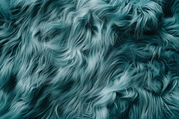 Obraz premium A close up of a blue fur texture, possibly from a sheep