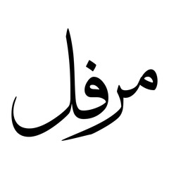 Muraffal Muslim Boy Name Sulus Font Arabic Calligraphy