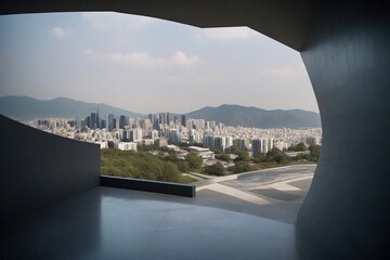 view from the top of the mountain