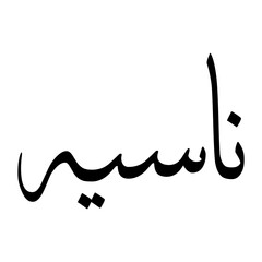 Naasih Muslim Boy Name Sulus Font Arabic Calligraphy