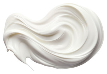 PNG Smeared cream icing white white background.