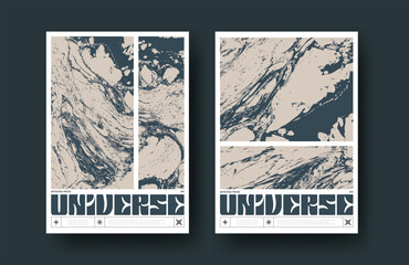 Elegant poster design using a marbled appearance. Bright vector backdrop created using liquid acrylic paint. abstract flowing background for art. Perfect for cover, sign, flyer, banner, card, package,