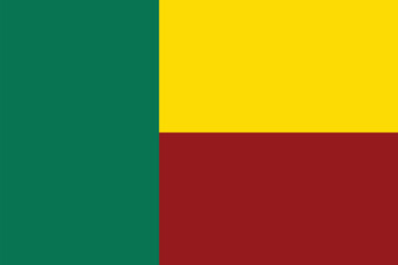 National Flag of Benin, Benin sign, Benin Flag