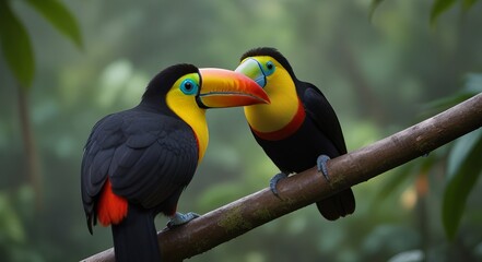 Obraz premium toucan on a branch