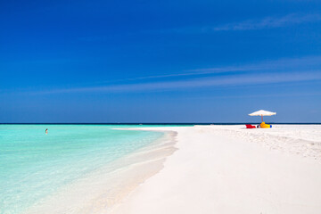 Stunning tropical beach at Maldives - 803136350