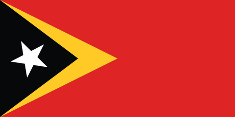 National Flag of East Timor, East Timor sign, East Timor Flag