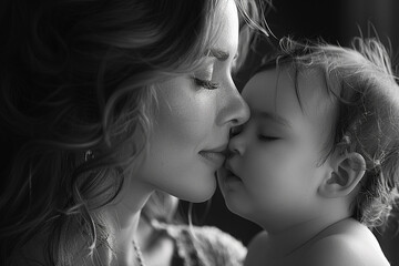 The shared smiles between a mother and her baby, a silent language of love that needs no words to be understood.