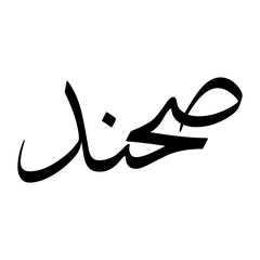 Sahand Muslim Boy Name Sulus Font Arabic Calligraphy
