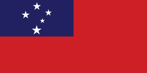 National Flag of Samoa, Samoa sign, Samoa Flag