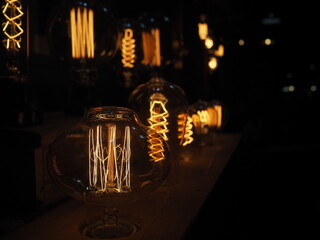 Old, dim light bulb