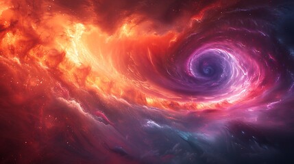 Create an artistic interpretation of a pulsar's pulse, translating the pulsar's rhythmic light into swirling color bands that move hypnotically across the screen.