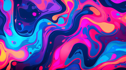 abstract alchemy liquid pattern bright neon colors geometric pattern graphics poster background