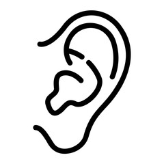 ear outline icon