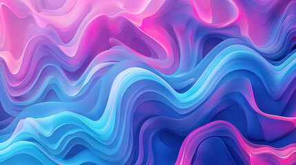 Colorful abstract waves in gradient hues for modern backgrounds