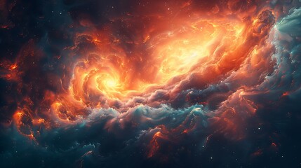 Fototapeta premium Create an artistic representation of Time Warp with a landscape that twists and stretches, mimicking the warping of time and space in a visually stunning manner.