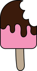 Popsicle, Ice cream  Illustration for Creative Projects.  