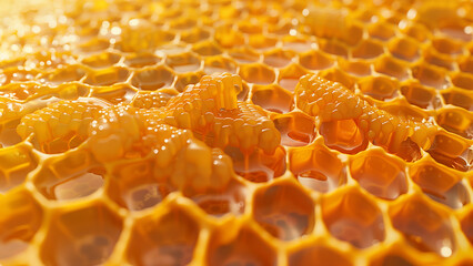 Intricate Details of Honeycomb Pattern