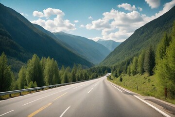 Naklejka premium road in mountains