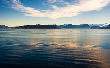 springtime nature sceneries along the way from Alesund to Trondheim, Norway