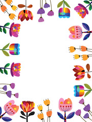 Aesthetic colorful  abstract plants and flowers, floral, hand drawn vector illustration background. Design for wall art, decoration, print, poster, cover and wallpaper.