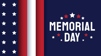 Memorial Day patriotic banner design
