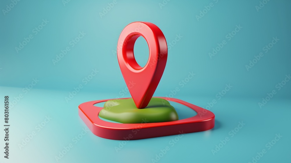 Poster the 3d location map pin, gps marker is used as a navigation icon in mobile and web design. it is use